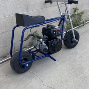 dark blue stock minibike