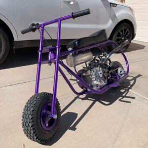 purple gts minibike 50mph